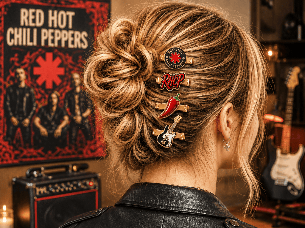 RHCP Elegant Gold Mini Barrettes for Women TTTT