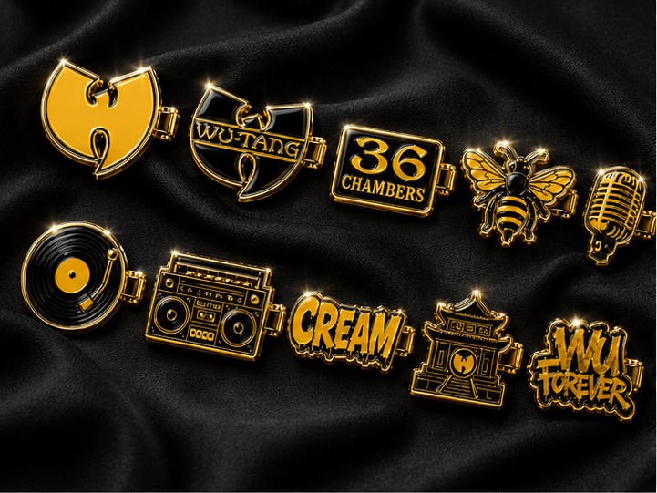 WTC Elegant Gold Mini Barrettes for Women TMH
