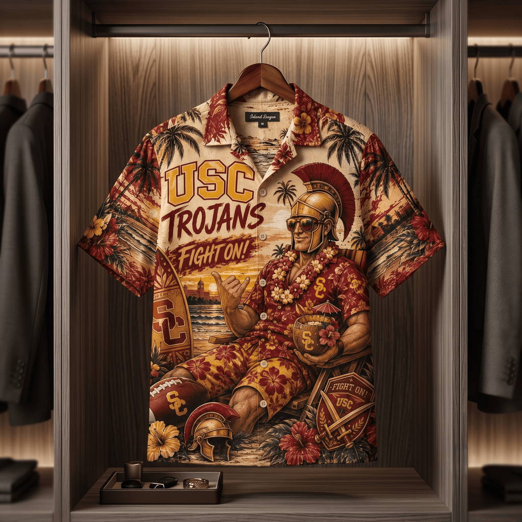 Premium USC Hawaiian Shirt TNSM