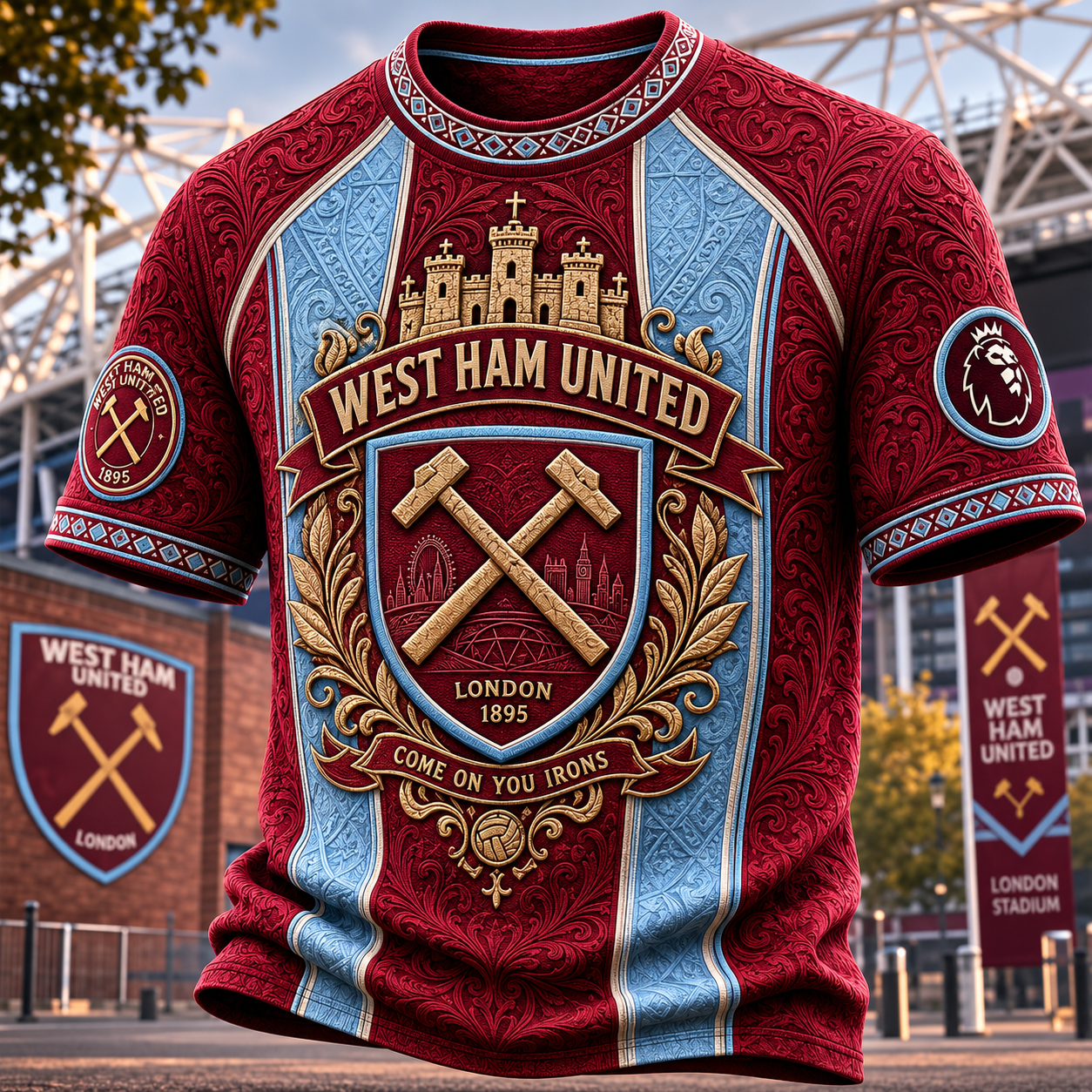 PREMIUM WHU 3D EMBOSS SHIRT TTNL