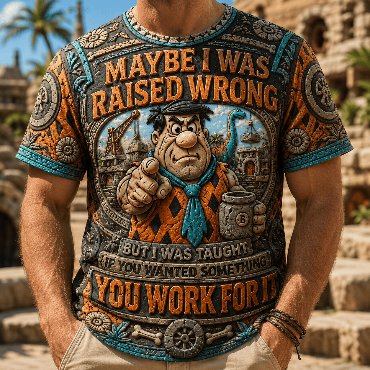 PREMIUM FLST 3D EMBOSS SHIRT LNTH
