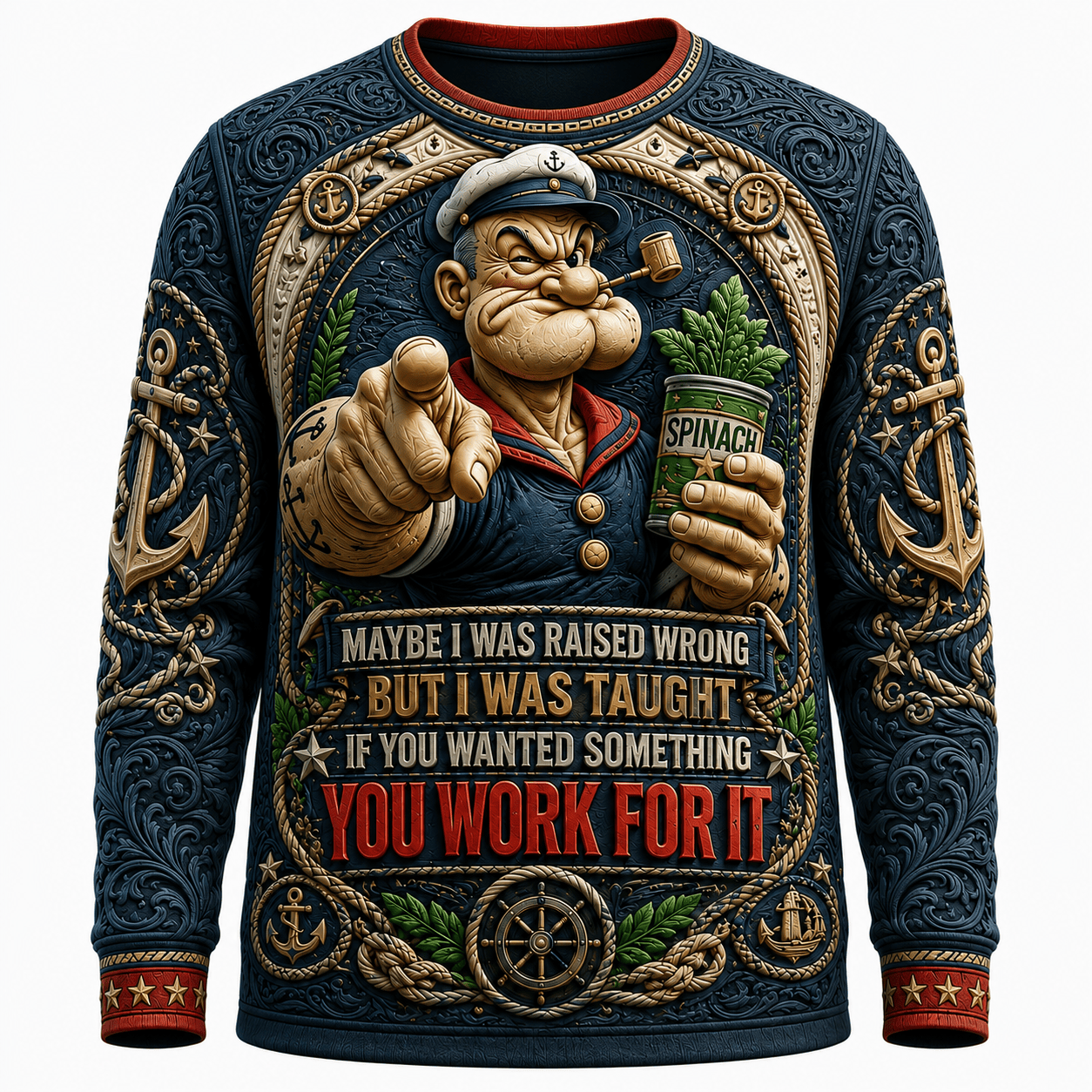PREMIUM POPE 3D EMBOSS SHIRT LNTH