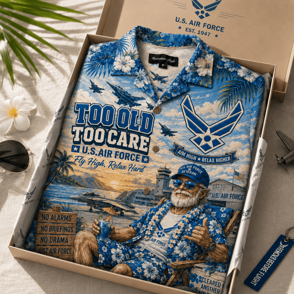 Premium USAF Hawaiian Shirt HQH