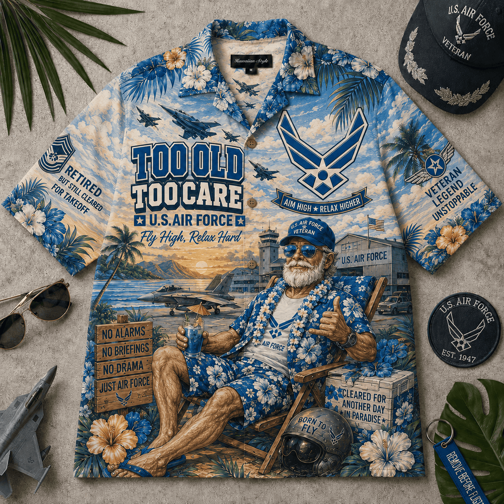 Premium USAF Hawaiian Shirt HQH