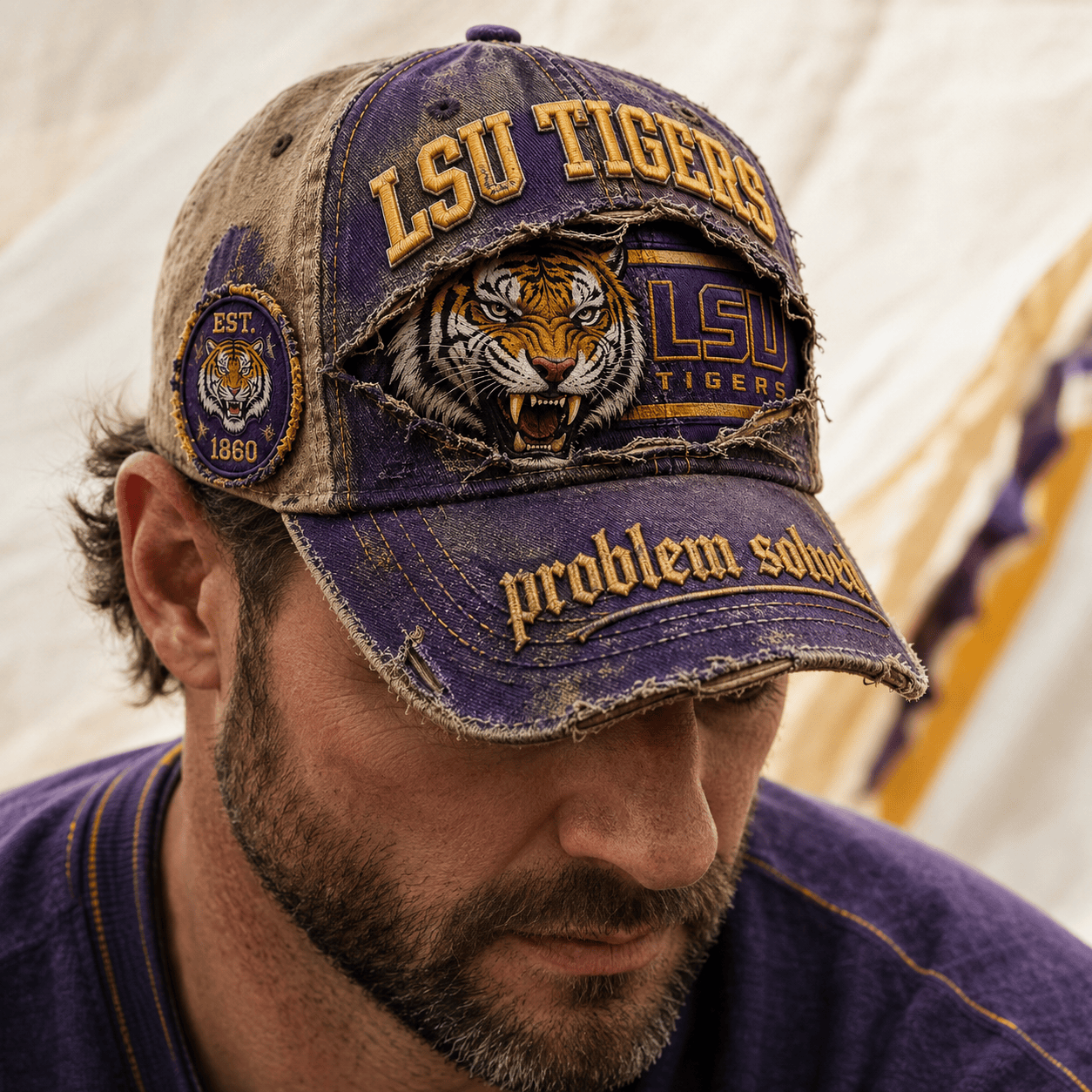 LSU PREMIUM VINTAGE CAP LNTH
