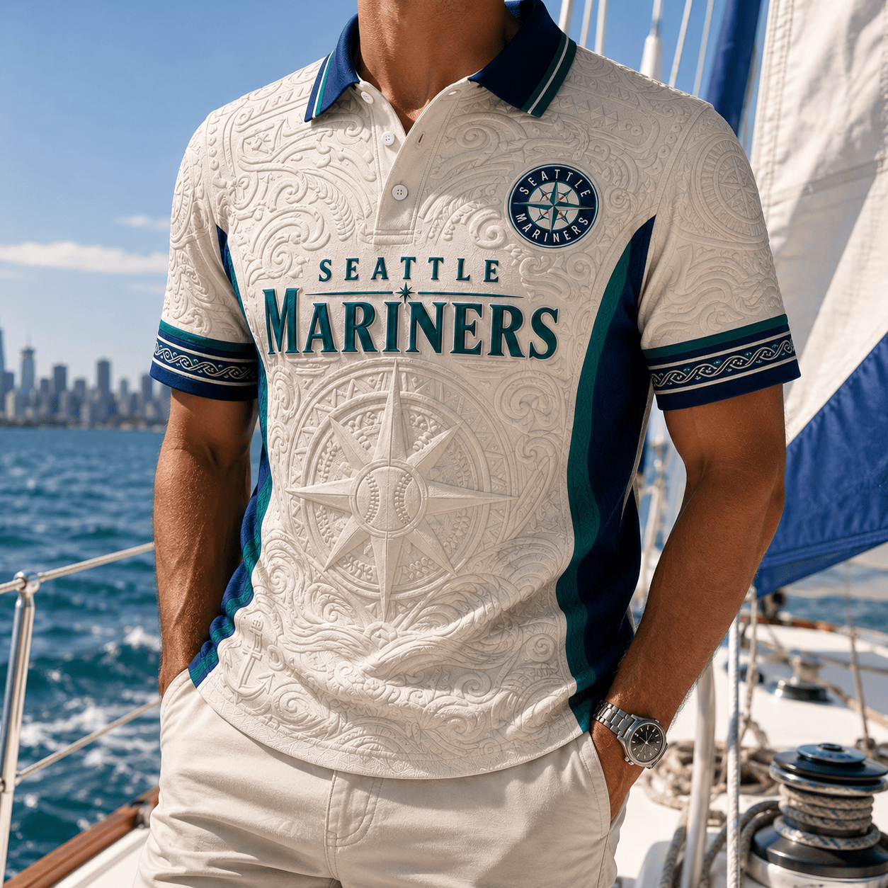 PREMIUM STMR EMBOSS POLO SHIRT NTVA