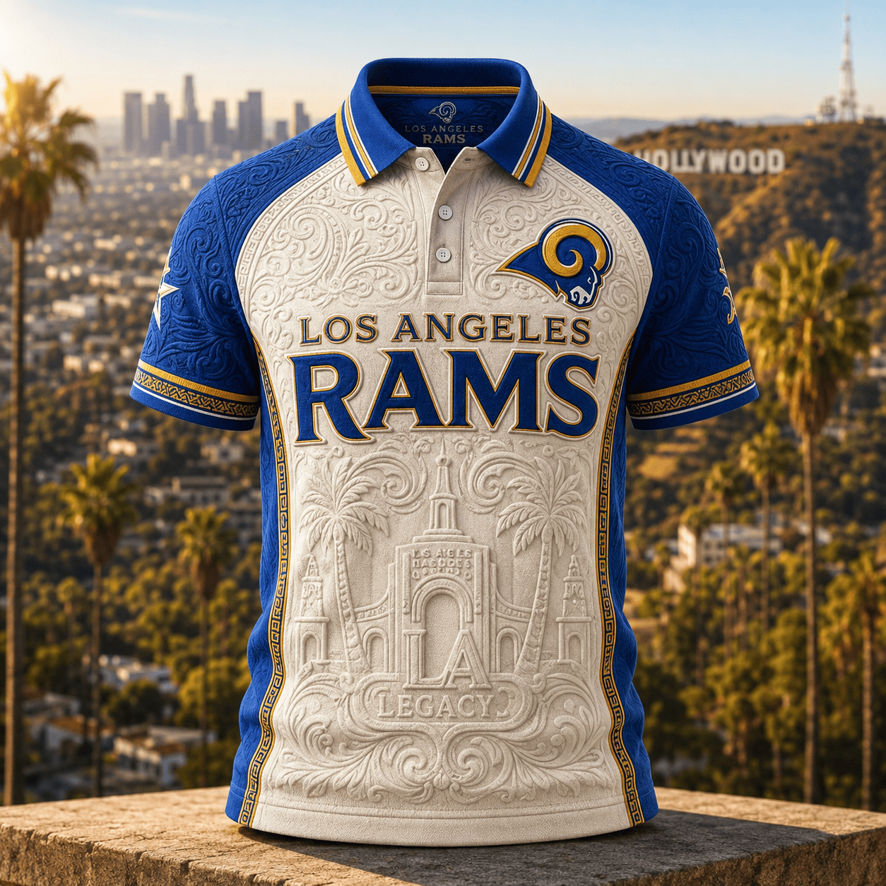 PREMIUM LARS EMBOSS POLO SHIRT NTVA