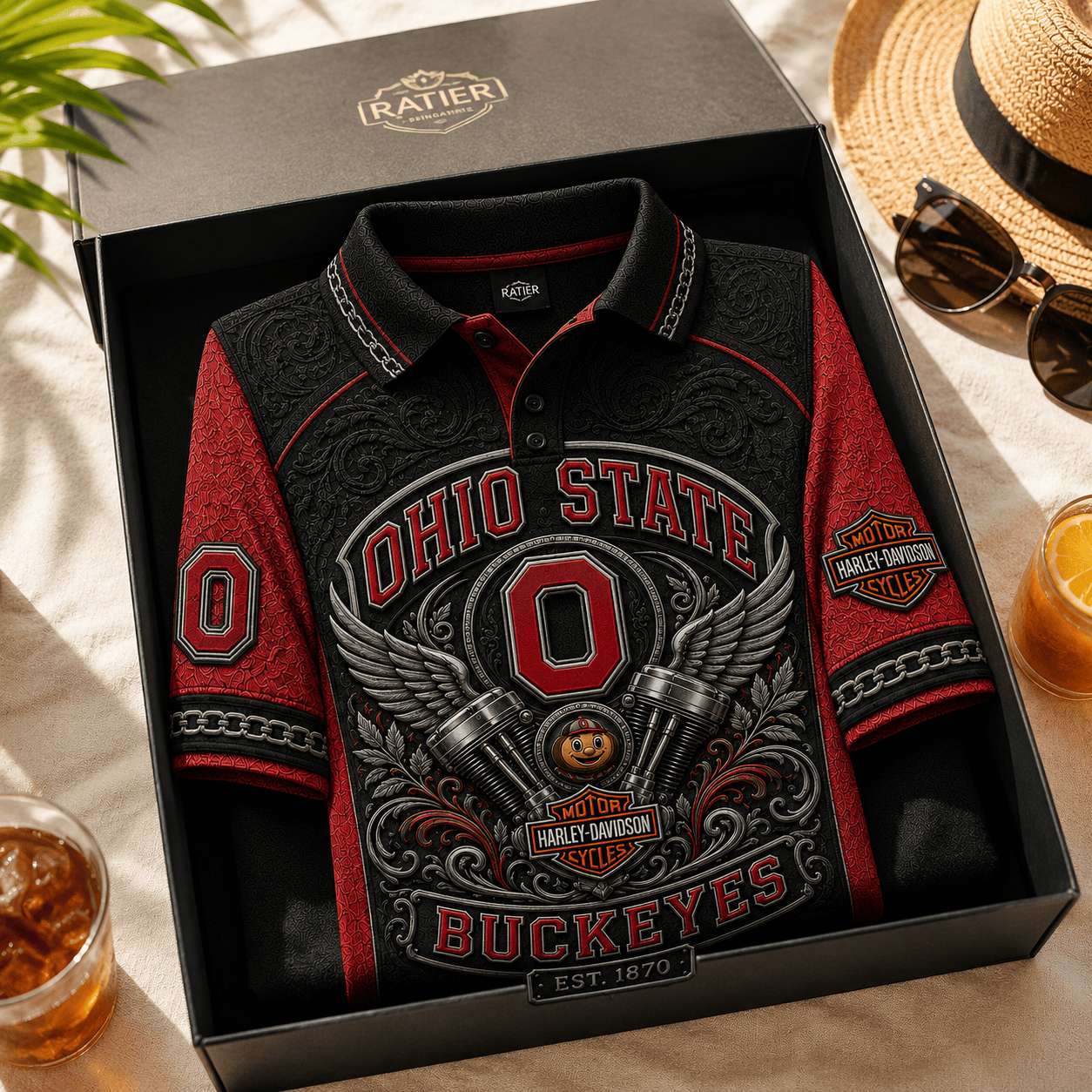 PREMIUM OSB EMBOSS POLO SHIRT HQH