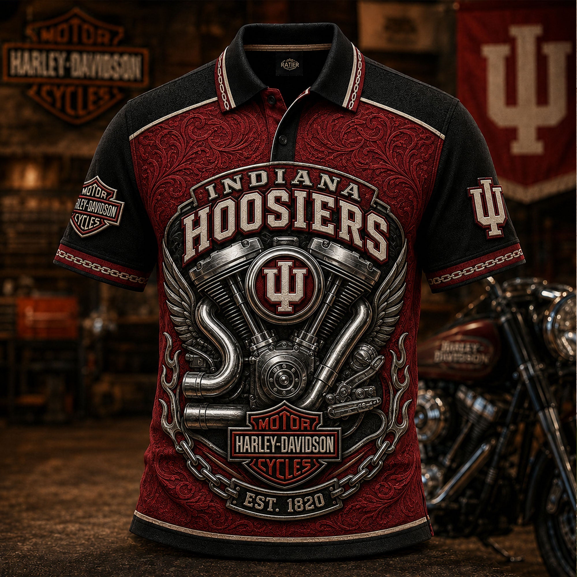 PREMIUM IDH EMBOSS POLO SHIRT HQH