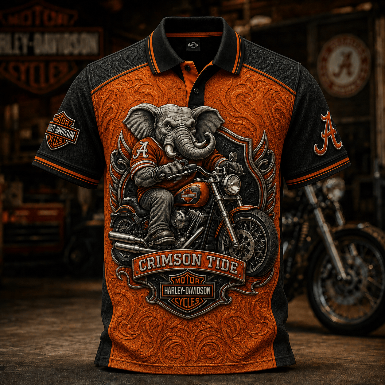 PREMIUM ACT EMBOSS POLO SHIRT HQH