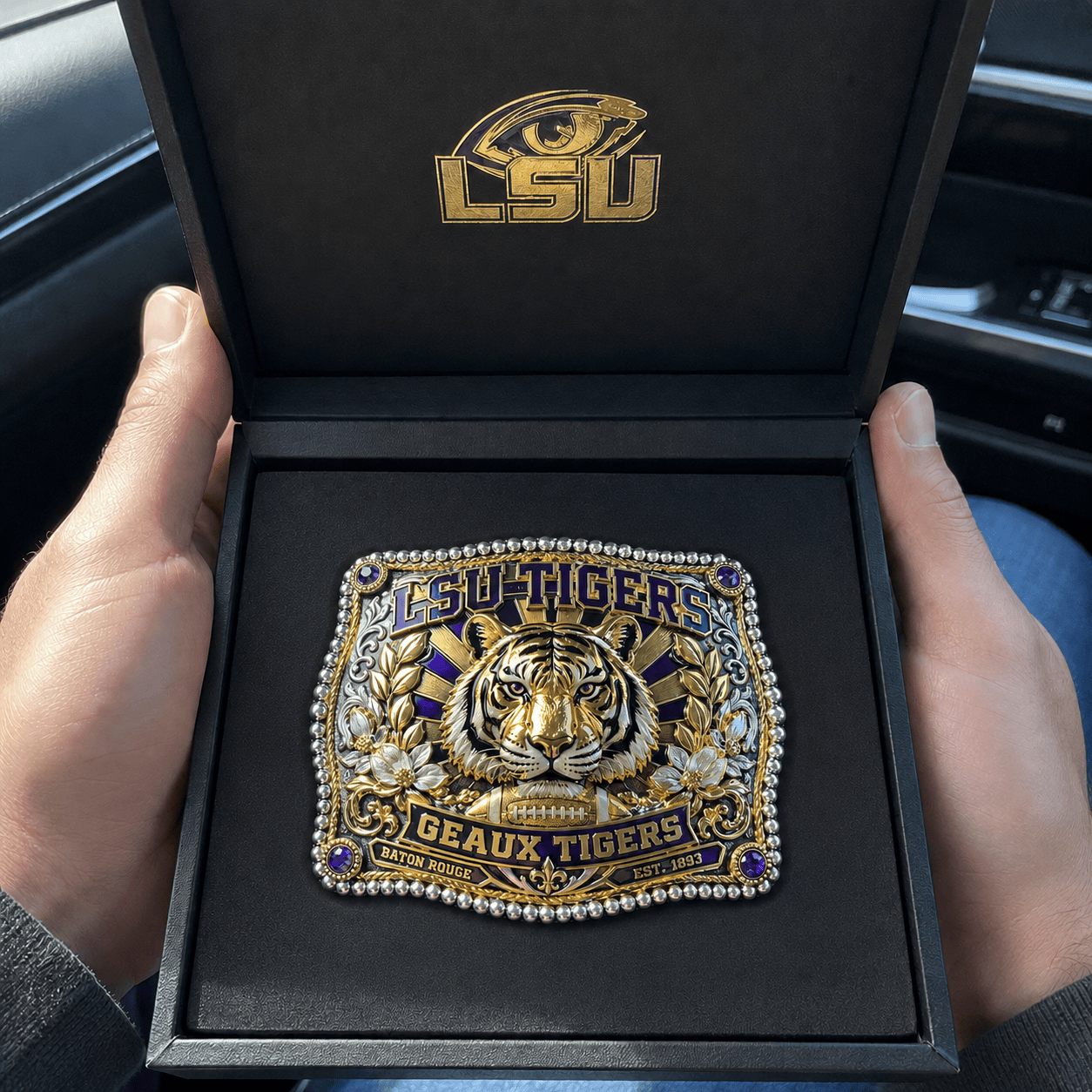 LSU Premium Western Championship Belt Buckle HTTT