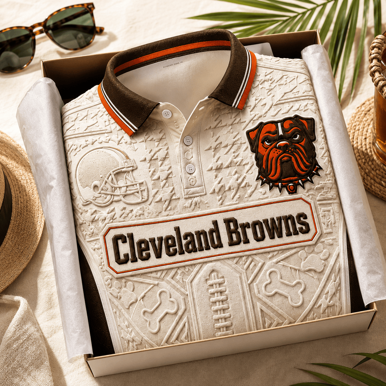 PREMIUM CLVB EMBOSS POLO SHIRT NTVA