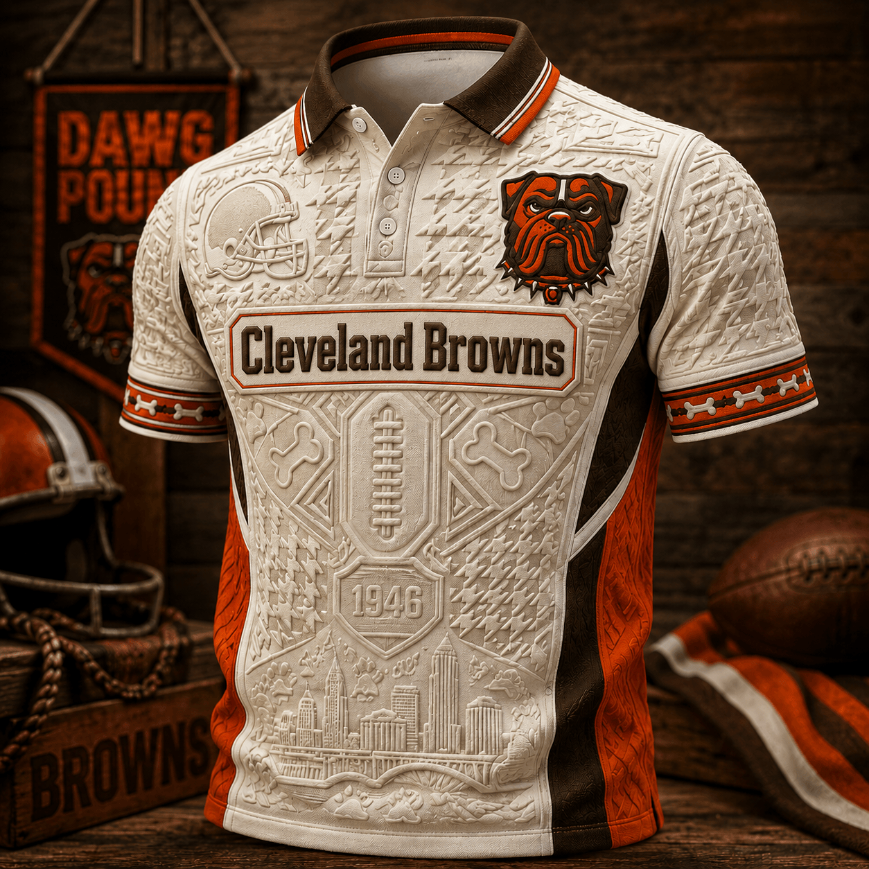 PREMIUM CLVB EMBOSS POLO SHIRT NTVA