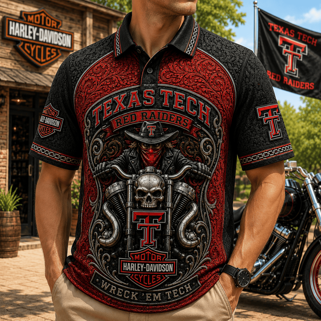 PREMIUM TTRR EMBOSS POLO SHIRT HQH