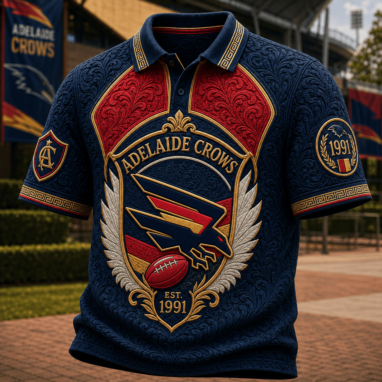 PREMIUM ADLC EMBOSS POLO SHIRT HQH