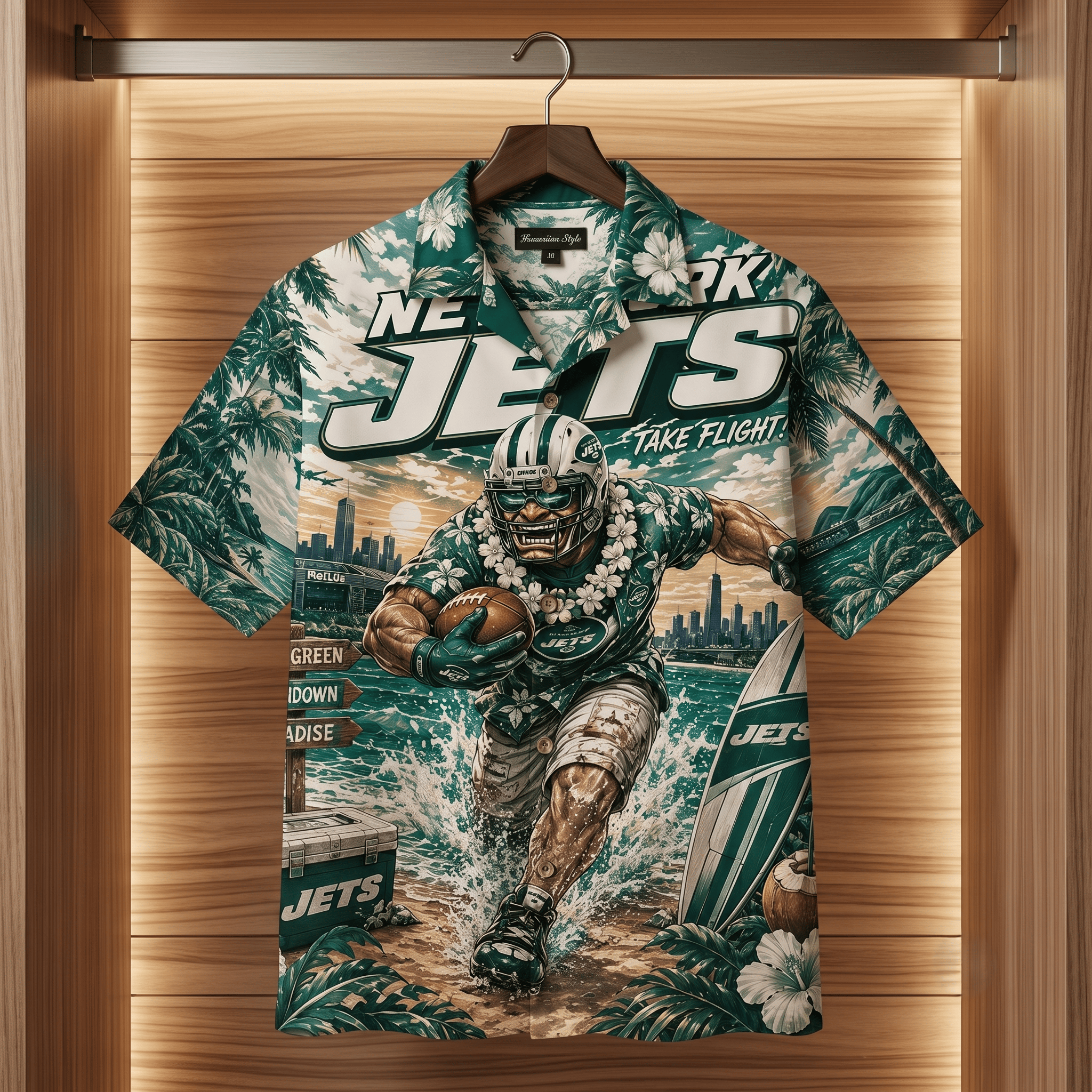 Premium NYJ Hawaiian Shirt TNSM
