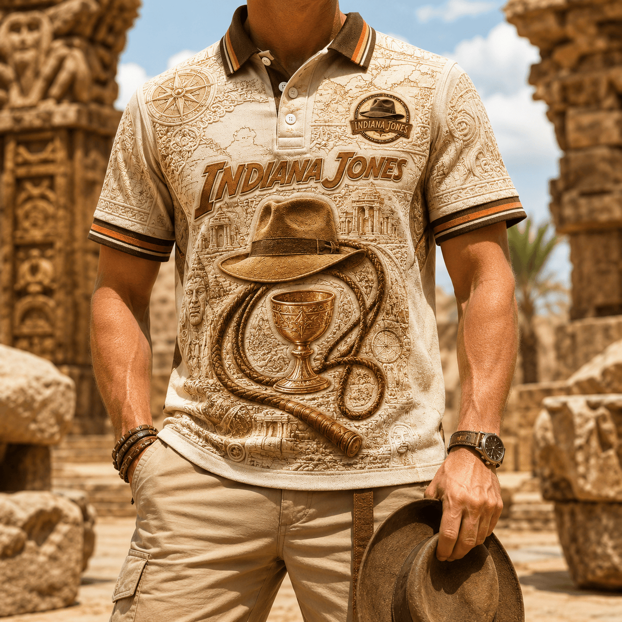 PREMIUM IDJ EMBOSS POLO SHIRT NTVA