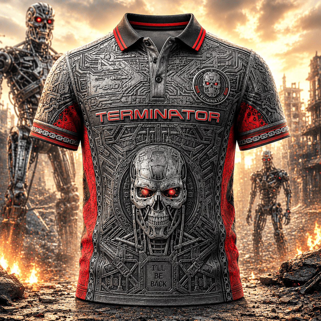PREMIUM TTMT EMBOSS POLO SHIRT NTVA