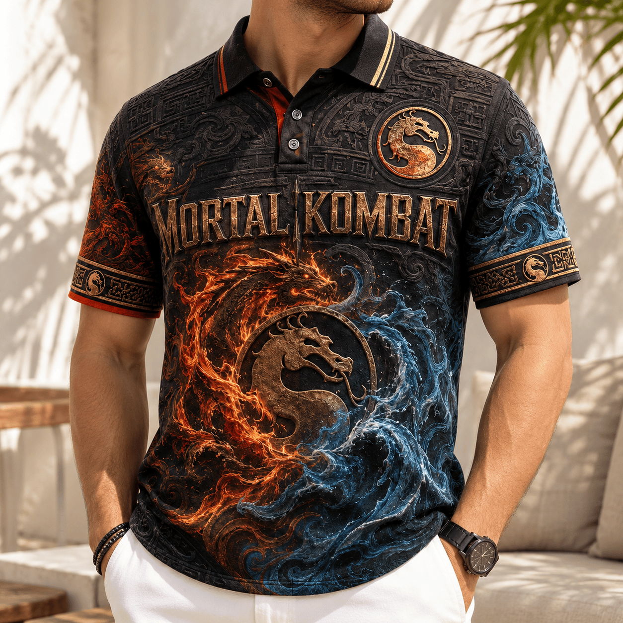 PREMIUM MKB EMBOSS POLO SHIRT NTVA
