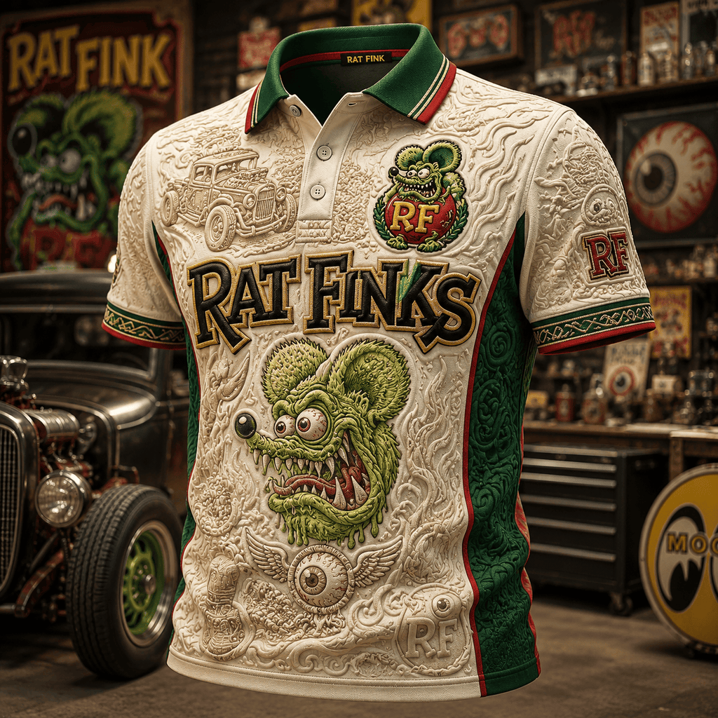 PREMIUM RFK EMBOSS POLO SHIRT NTVA