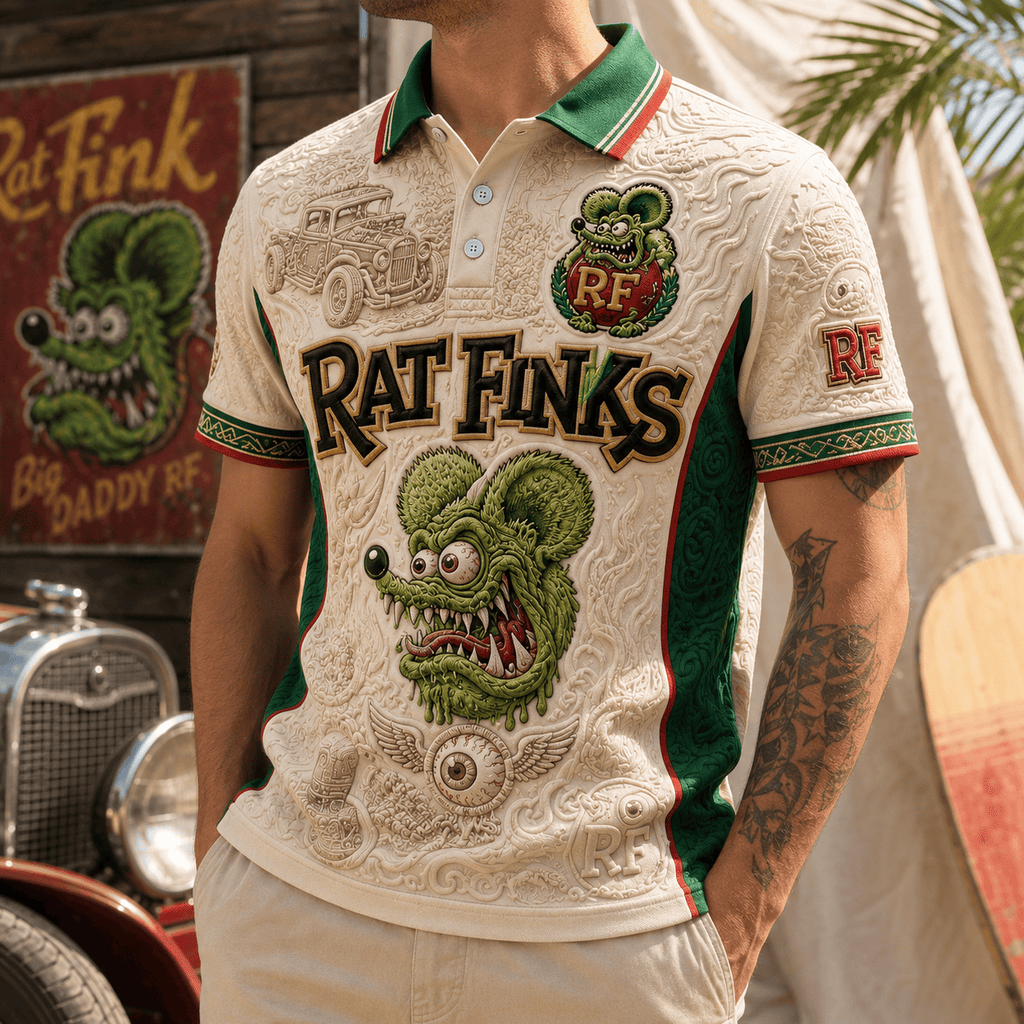 PREMIUM RFK EMBOSS POLO SHIRT NTVA