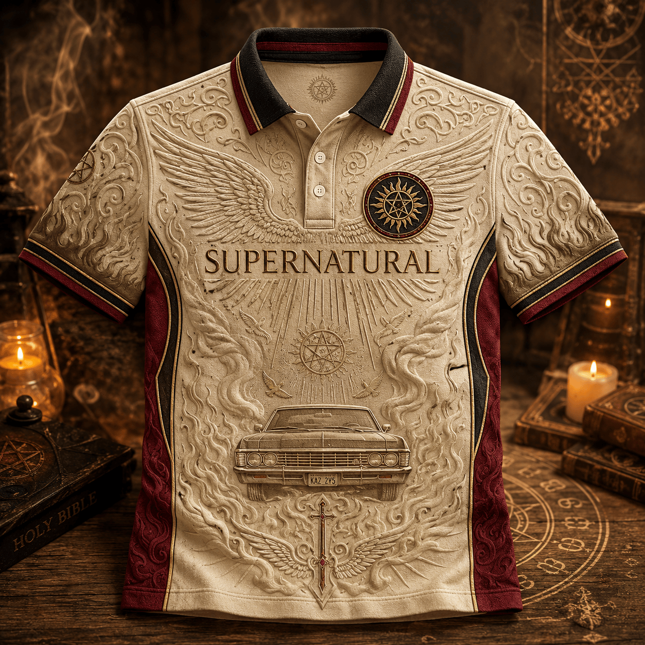 PREMIUM SUNA EMBOSS POLO SHIRT NTVA