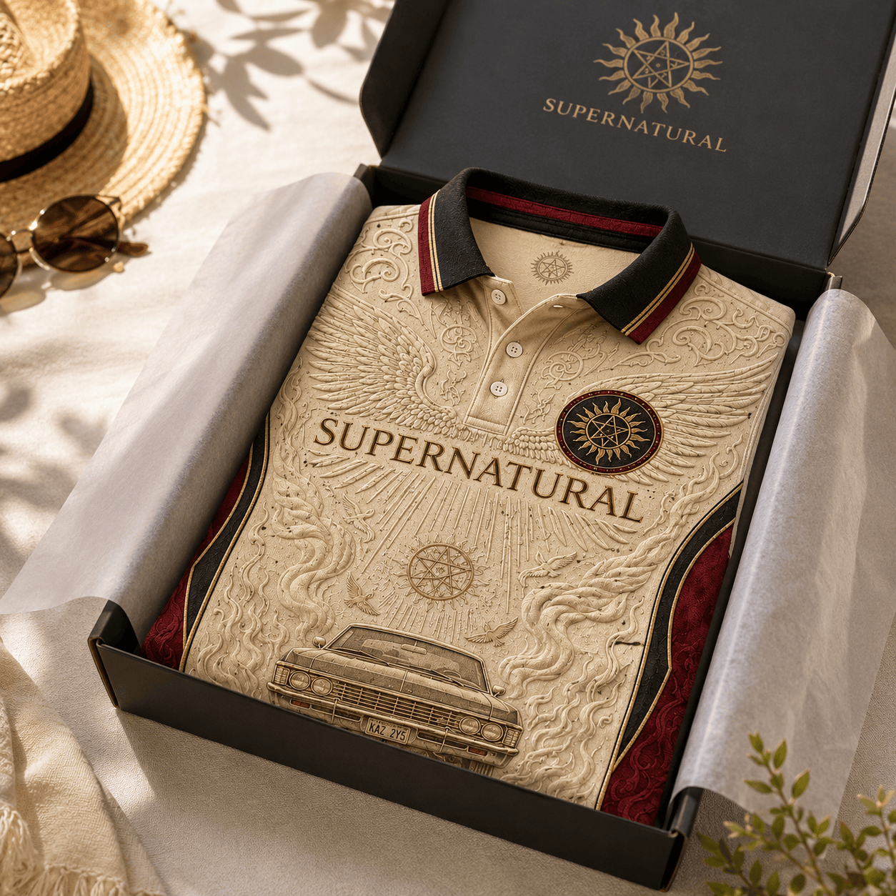 PREMIUM SUNA EMBOSS POLO SHIRT NTVA