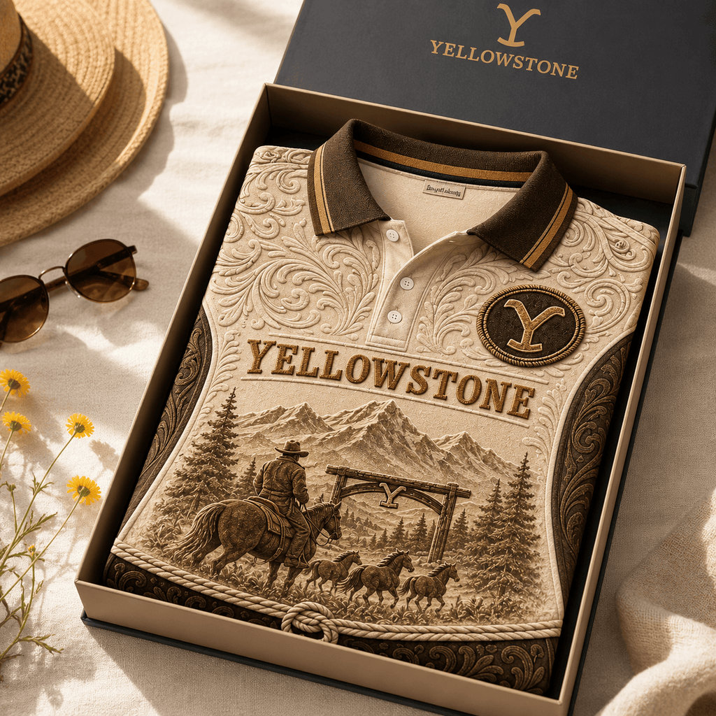 PREMIUM YLST EMBOSS POLO SHIRT NTVA