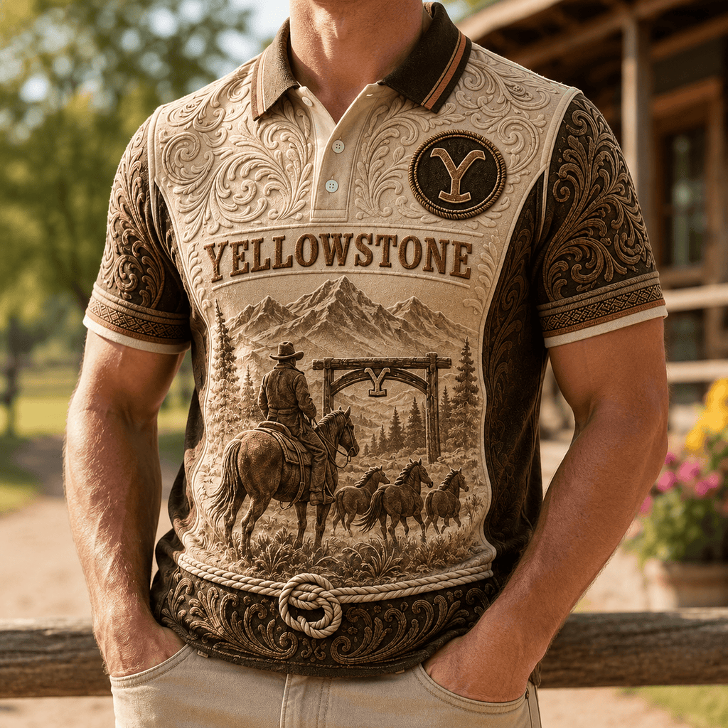 PREMIUM YLST EMBOSS POLO SHIRT NTVA