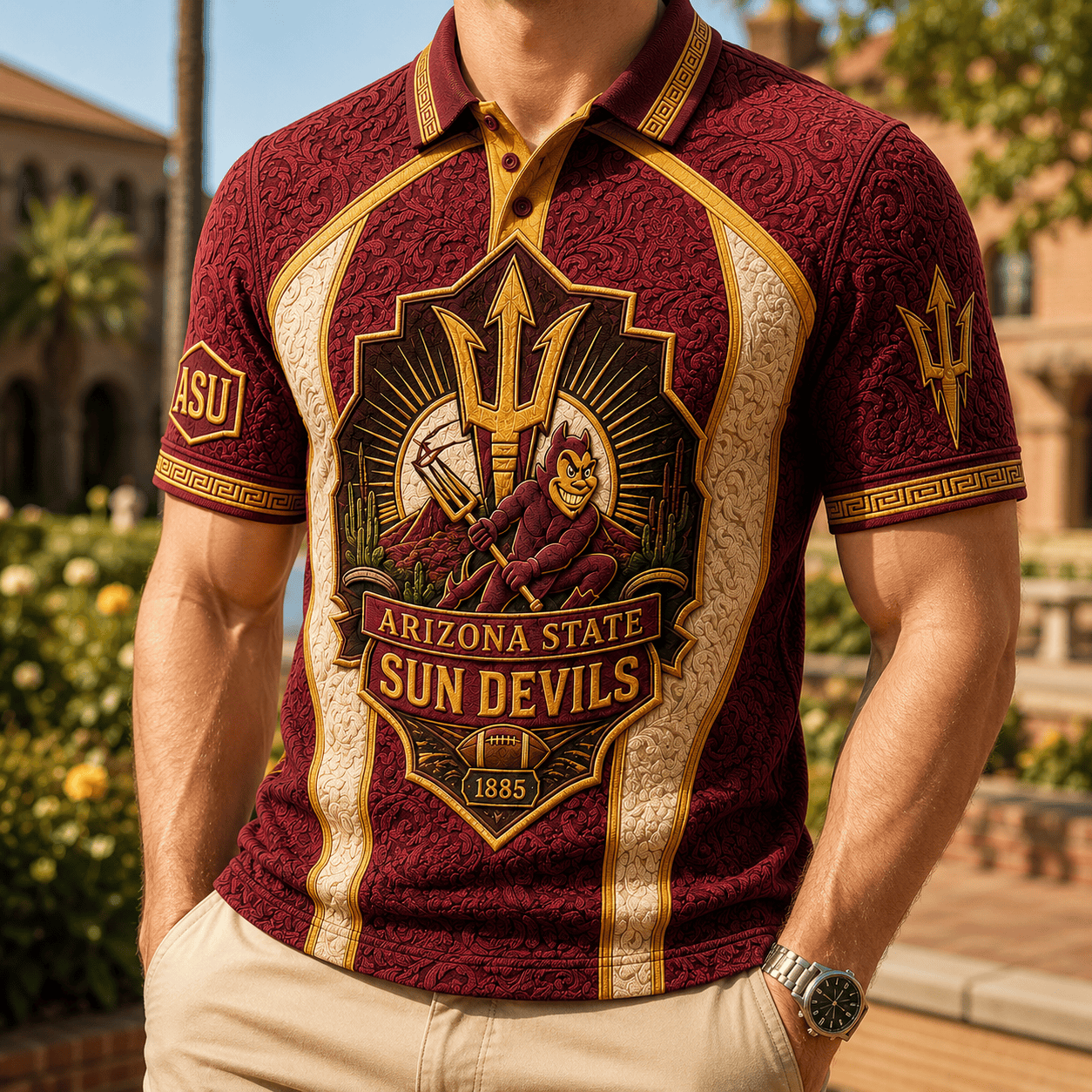 PREMIUM ASSD EMBOSS POLO SHIRT HQH