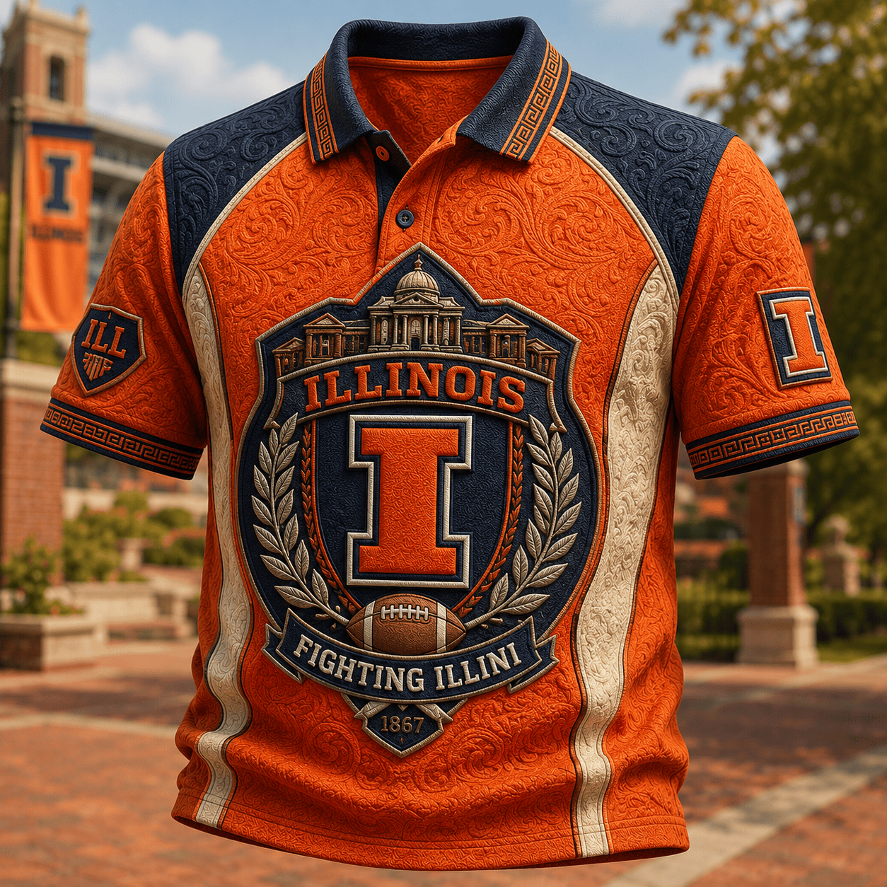 PREMIUM IFI EMBOSS POLO SHIRT HQH