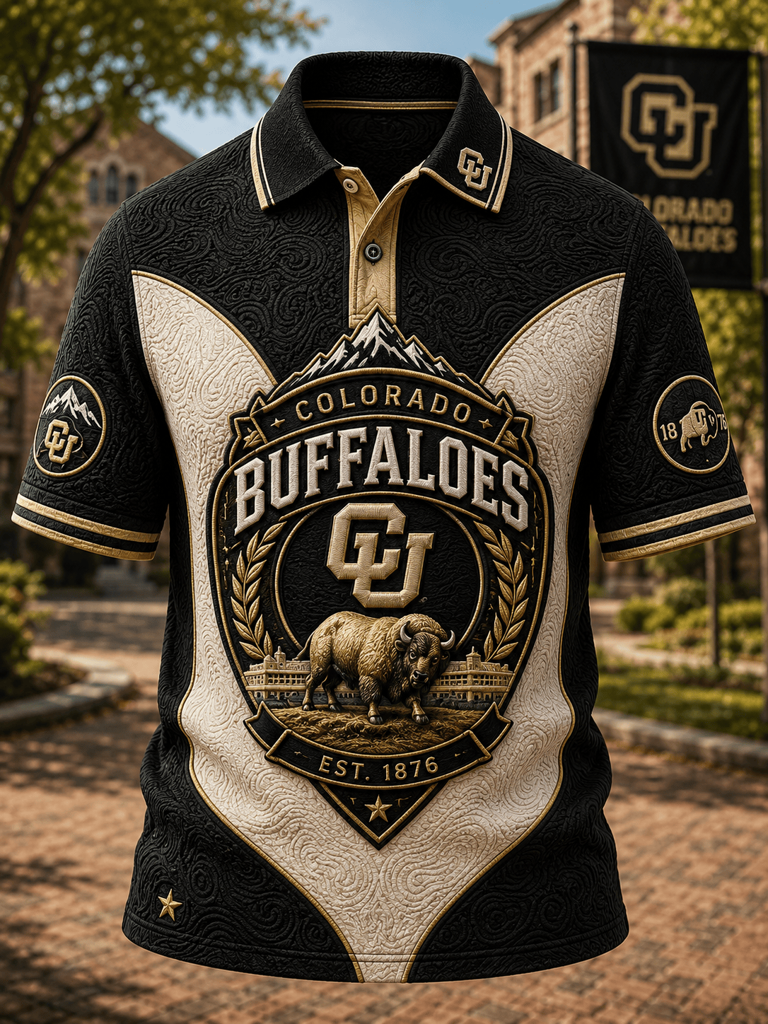 PREMIUM CLB EMBOSS POLO SHIRT HQH