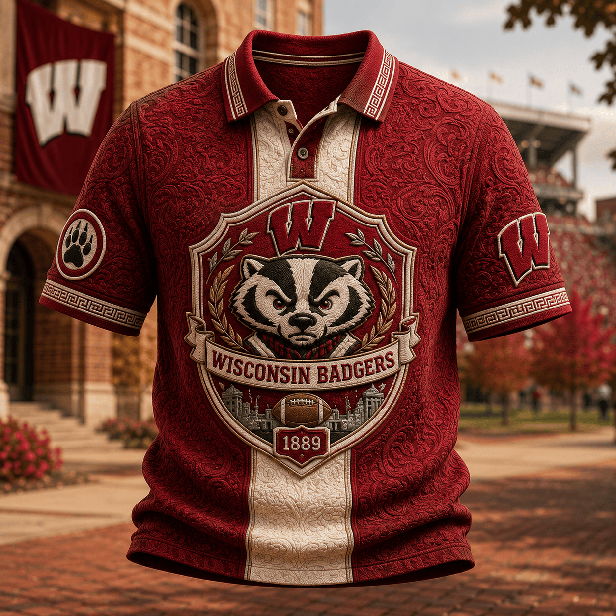 PREMIUM WBG EMBOSS POLO SHIRT HQH