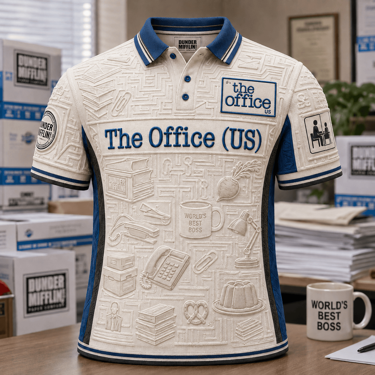 PREMIUM TOF EMBOSS POLO SHIRT NTVA
