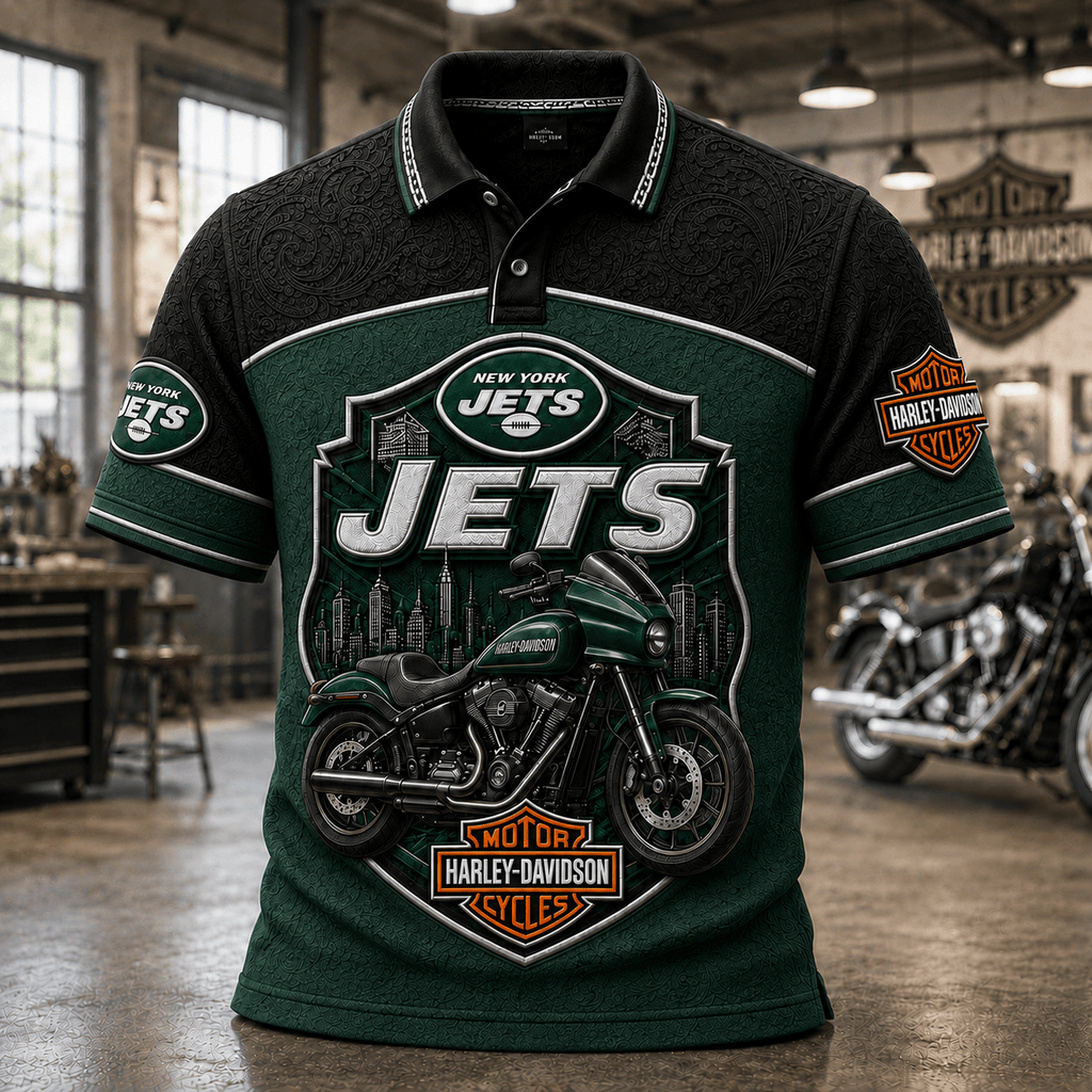 PREMIUM NYJ EMBOSS POLO SHIRT HQH