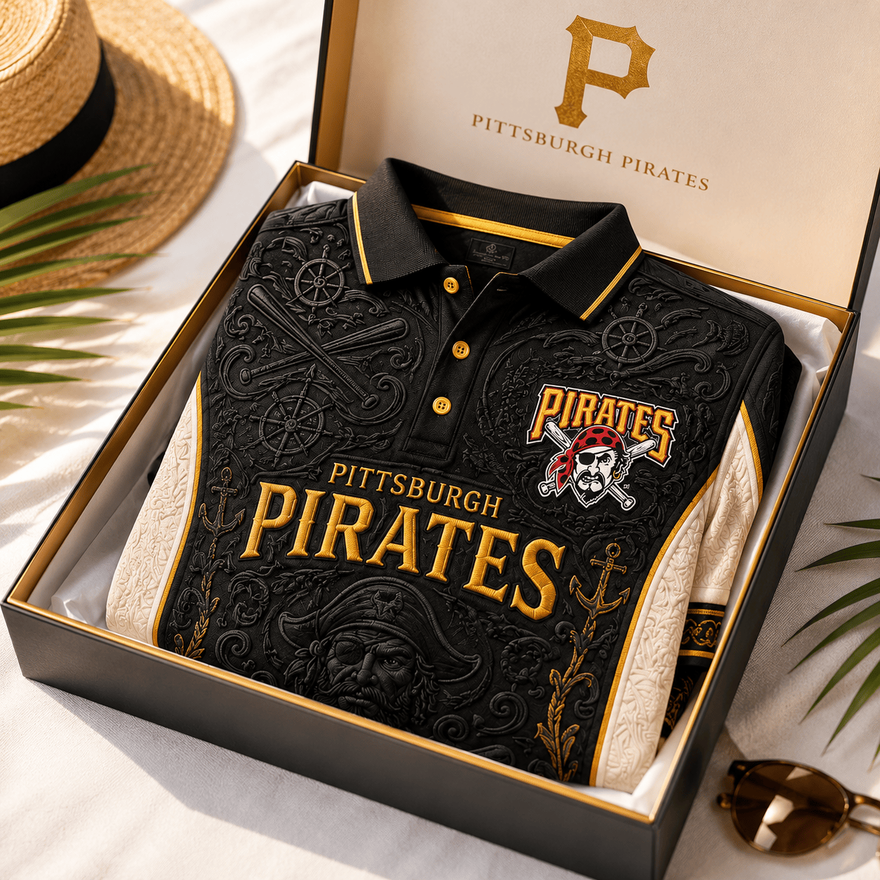 PREMIUM PITTS EMBOSS POLO SHIRT NTVA