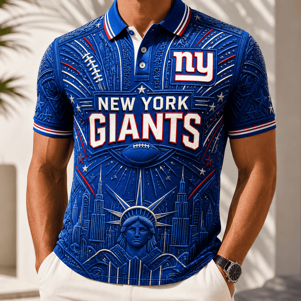 PREMIUM NYG EMBOSS POLO SHIRT NTVA