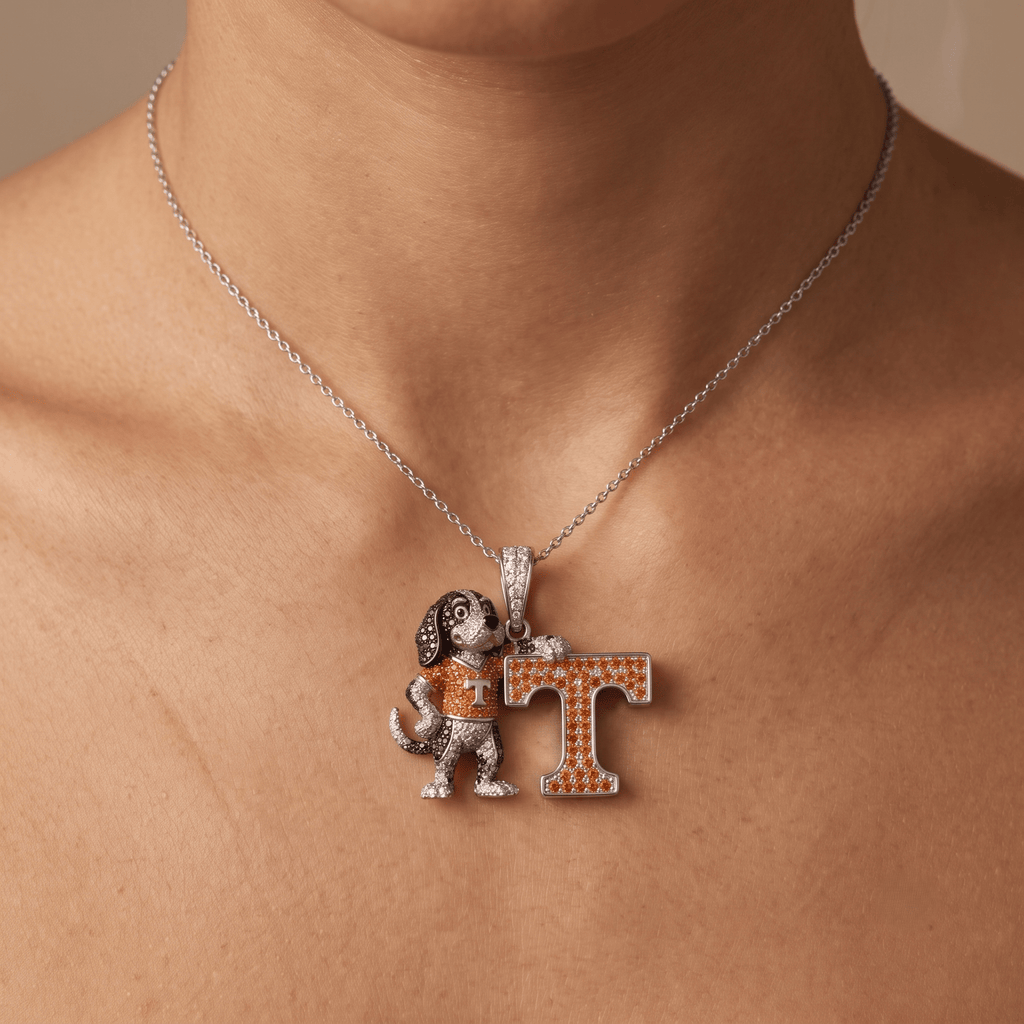 TVF Solid Gold Chain with Diamond Pendant HTTT