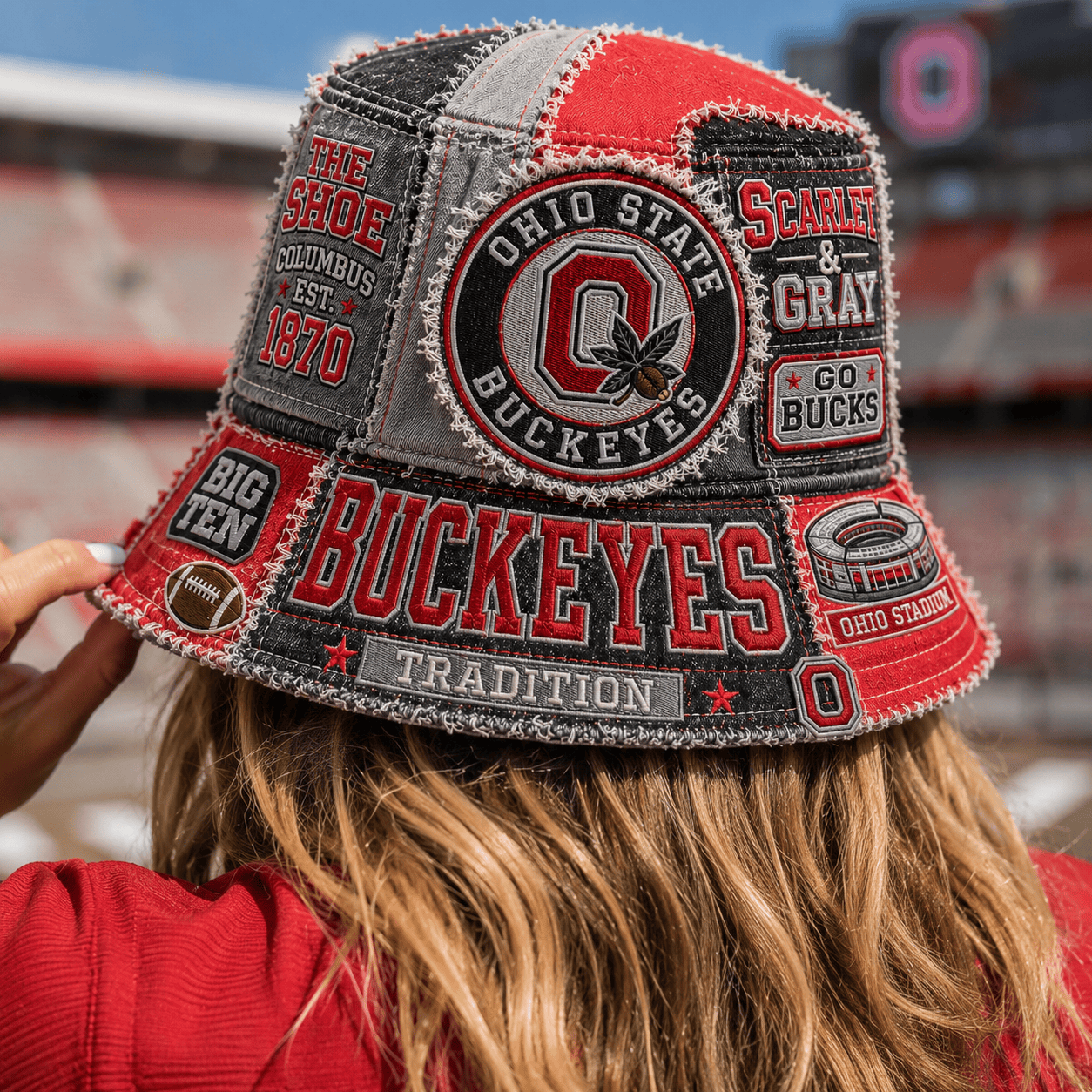 PREMIUM OSB PATCHWORK BUCKET HAT LNTH