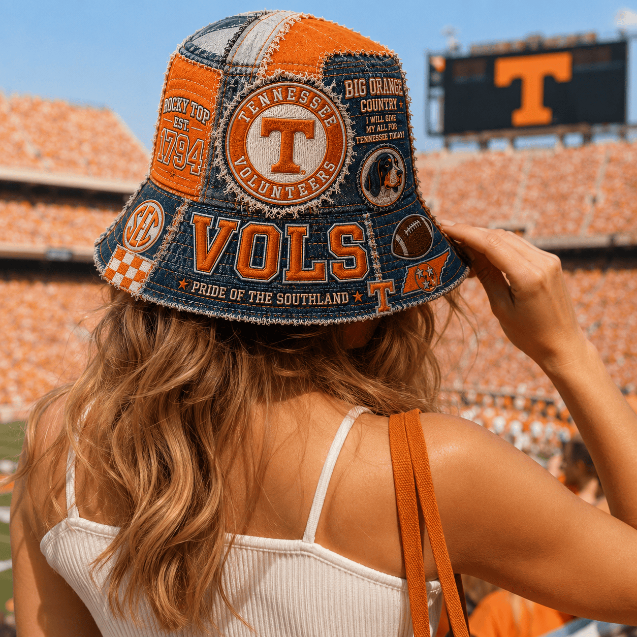 PREMIUM TVF PATCHWORK BUCKET HAT LNTH