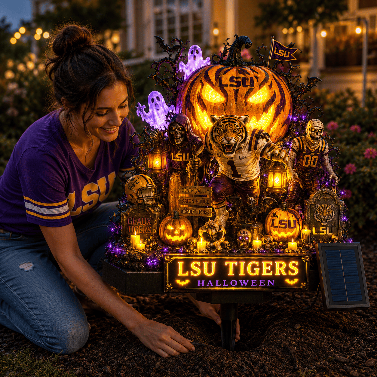 Premium LSU Solar Garden Light HQH