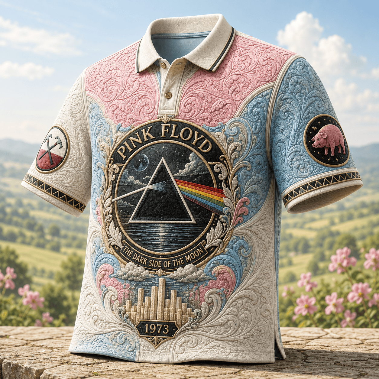 PREMIUM PFD EMBOSS POLO SHIRT HQH