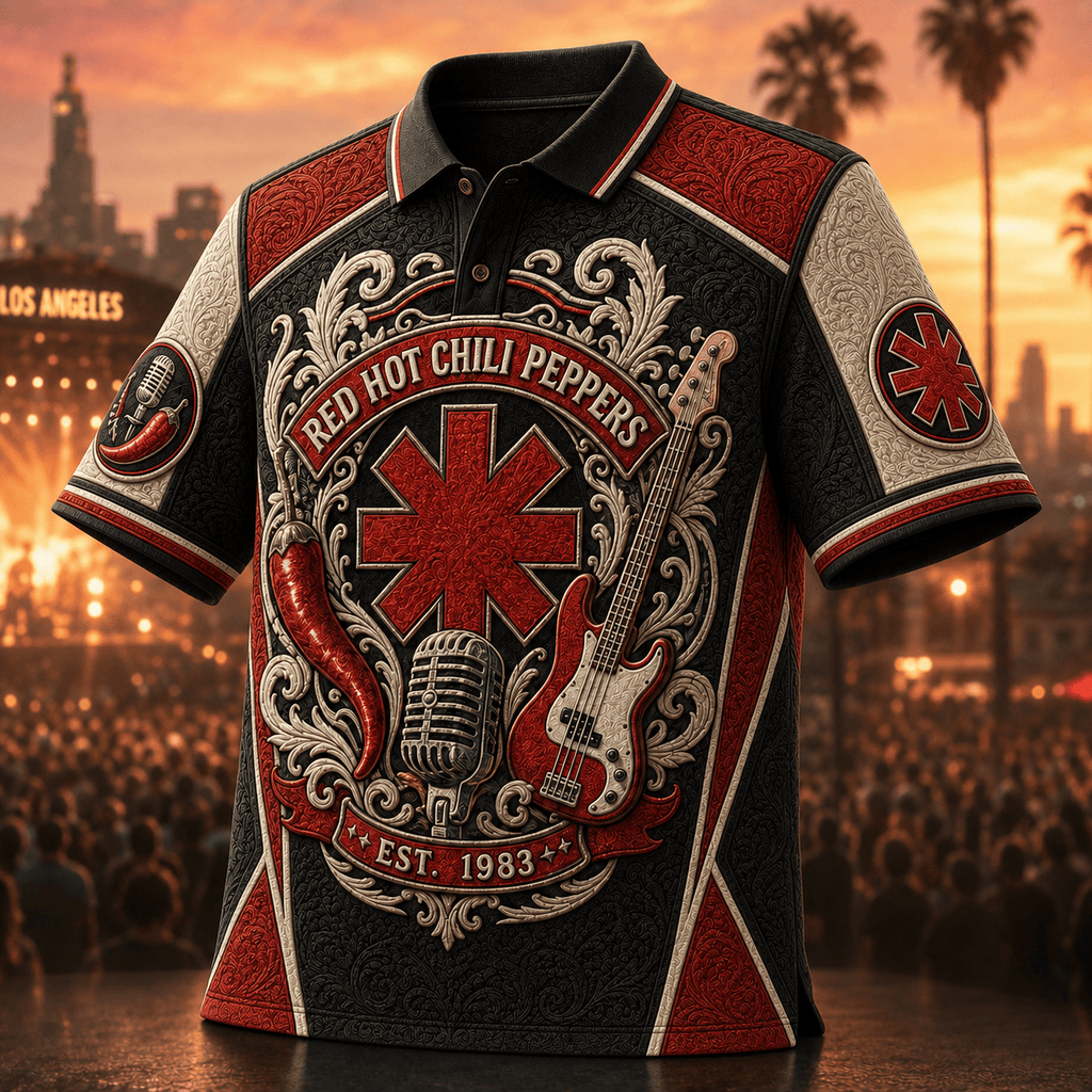 PREMIUM RHCP EMBOSS POLO SHIRT HQH