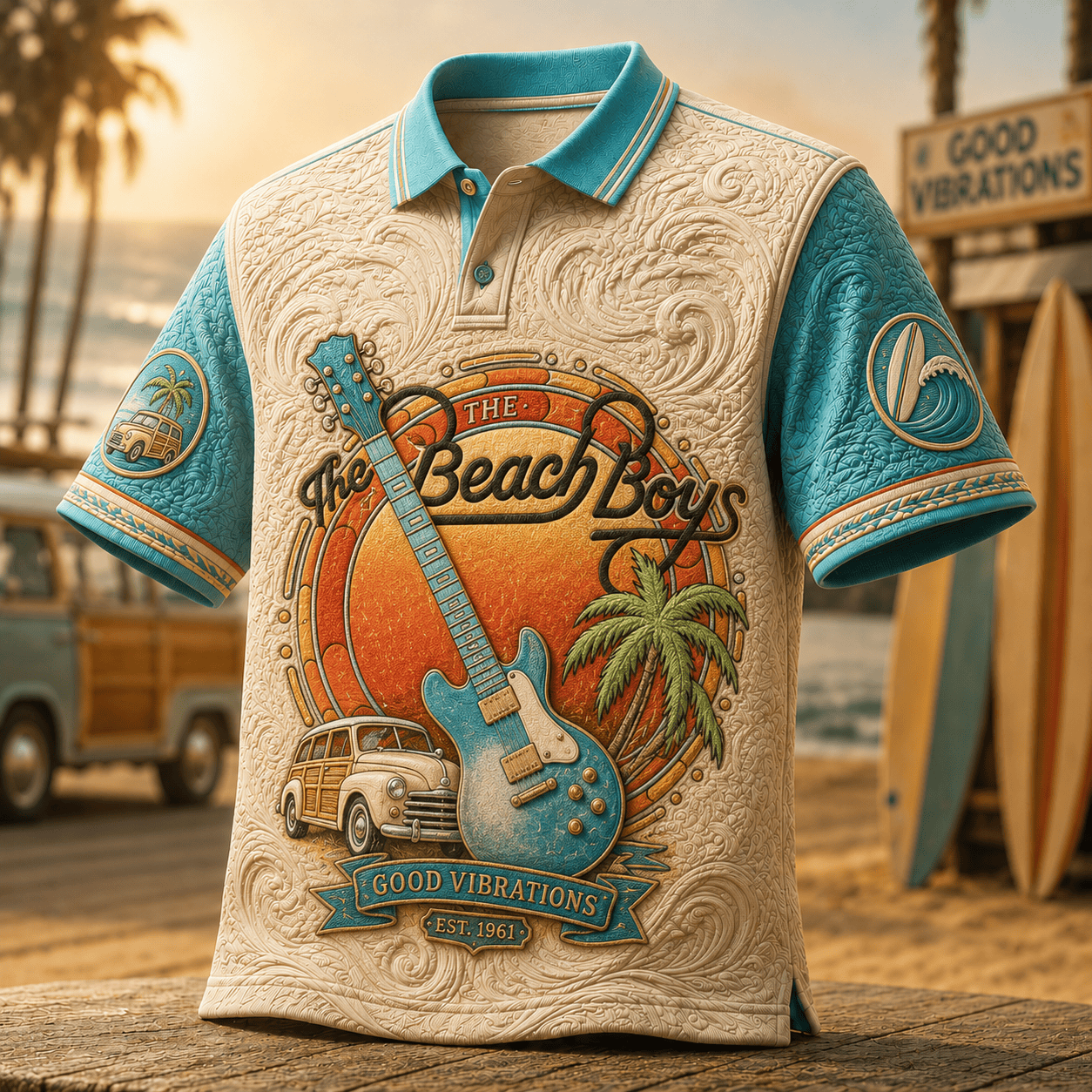 PREMIUM TBT EMBOSS POLO SHIRT HQH