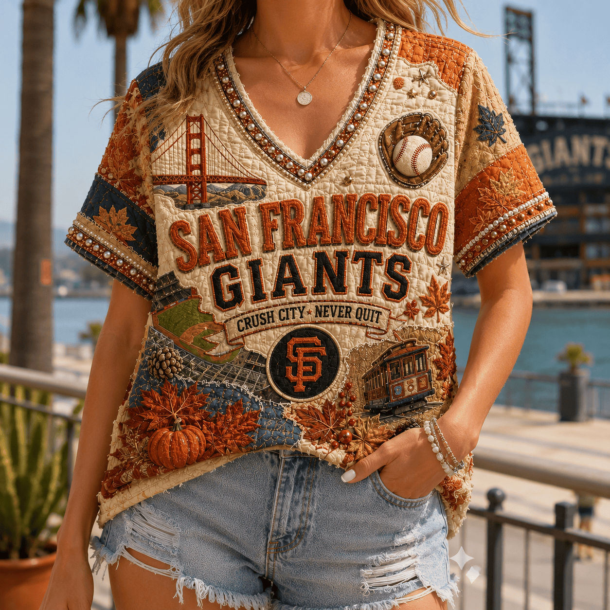 Premium SFG V-neck Shirt NTVA