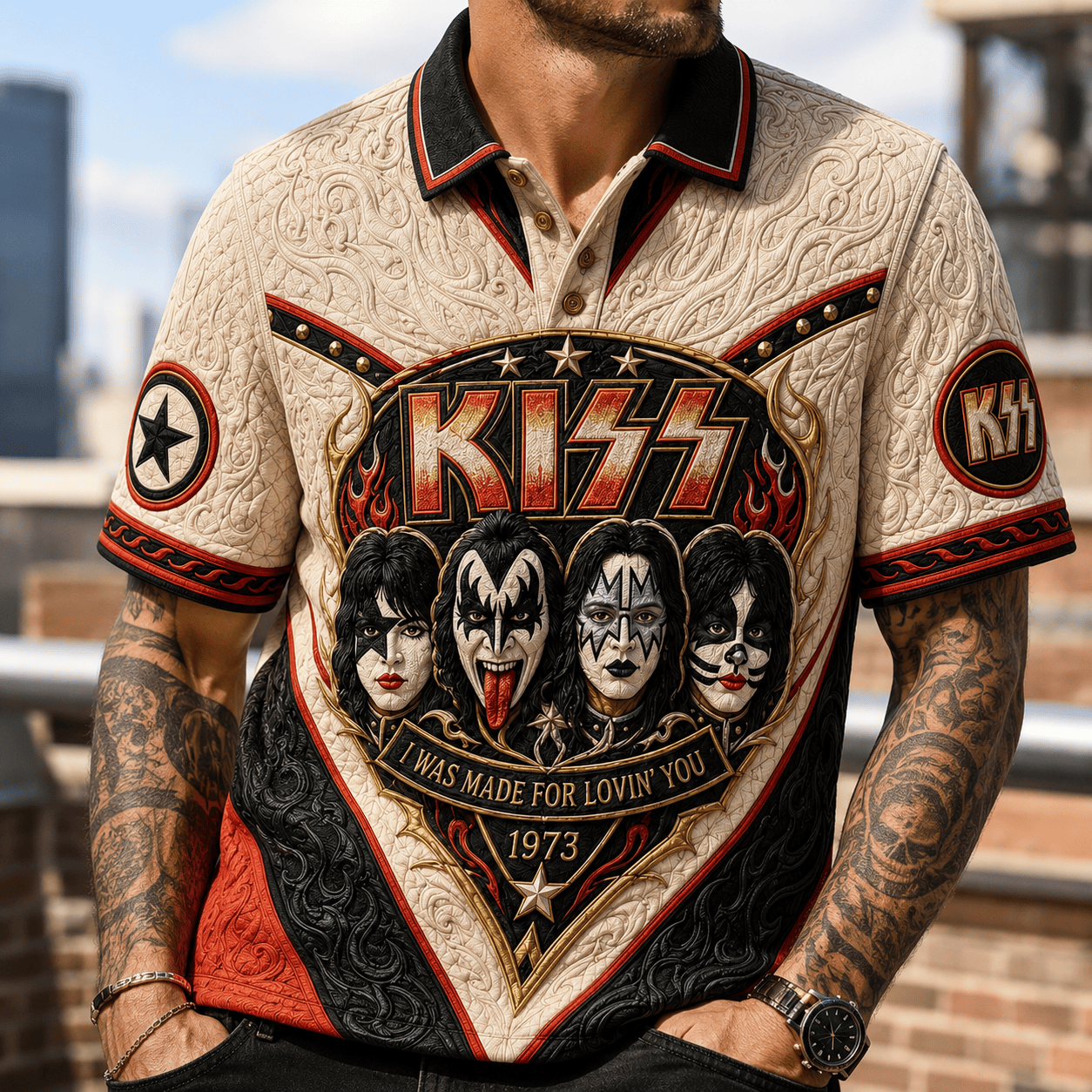 PREMIUM KSS EMBOSS POLO SHIRT HQH