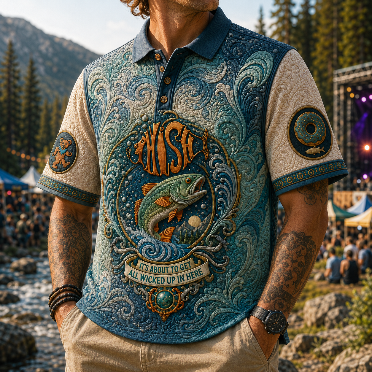 PREMIUM PIH EMBOSS POLO SHIRT HQH