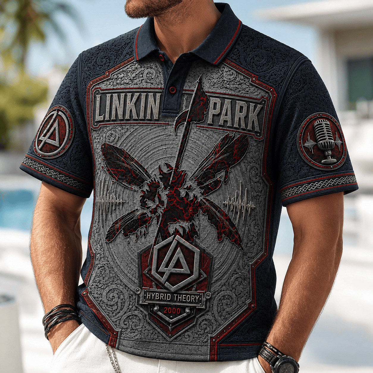 PREMIUM LKP EMBOSS POLO SHIRT HQH