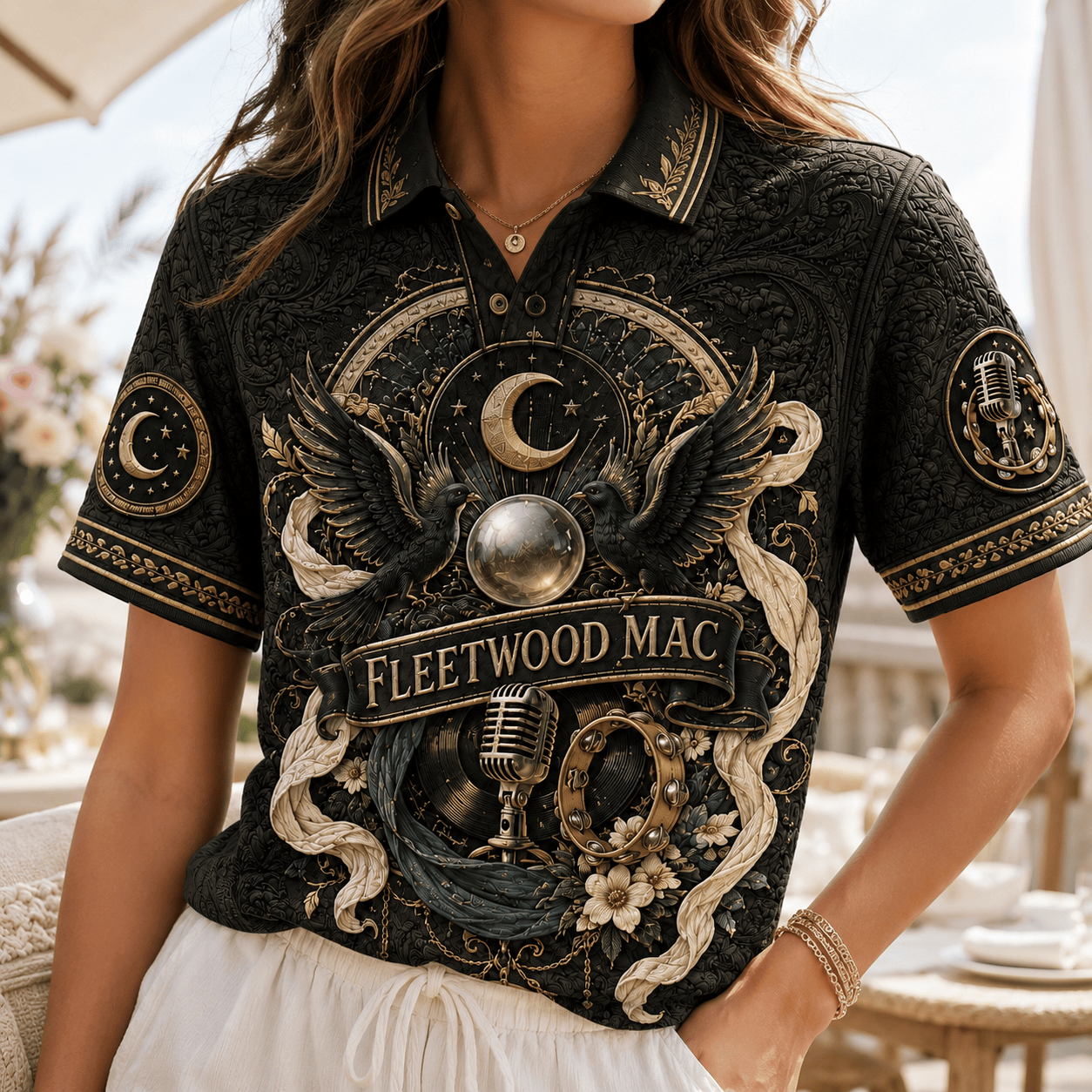 PREMIUM FLM EMBOSS POLO SHIRT HQH