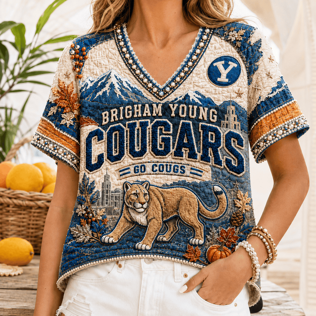 Premium BYU V-neck Shirt NTVA